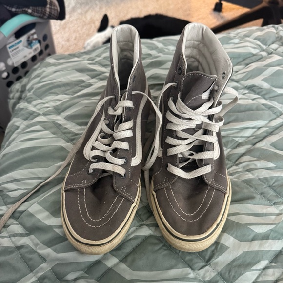 Gray High Top Vans Women’s size 9.5 - Picture 5 of 6